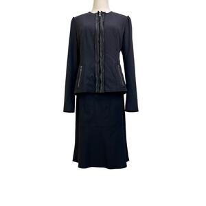 Tahari Blazer & Skirt Set Black